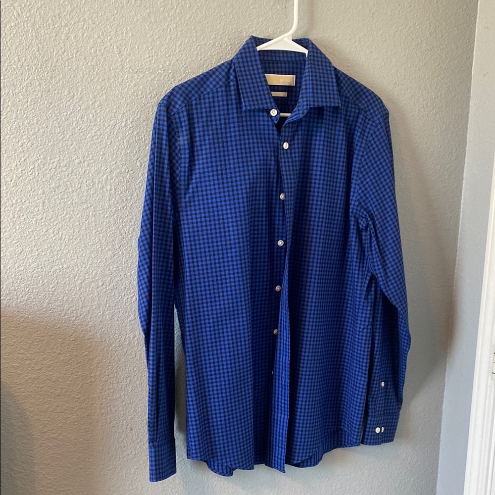 Men's Blue Checkered Shirt